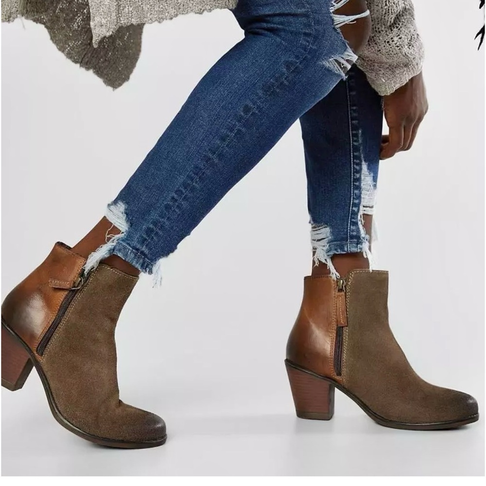 Roan by Bed Stu Lina Suede Ankle Booties